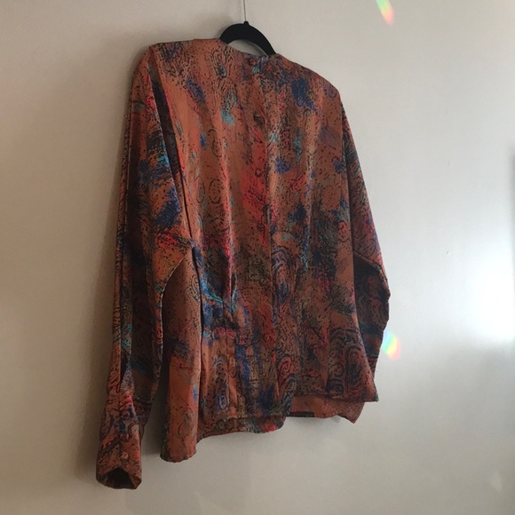 Vintage unique copper blouse New Years - Picture 4 of 6